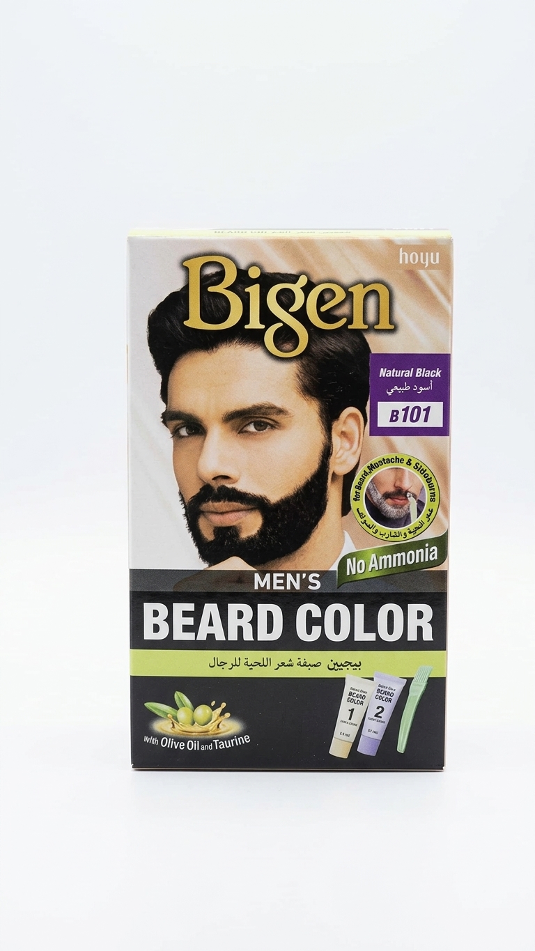 Bigen Men's Beard Color — Natural Black